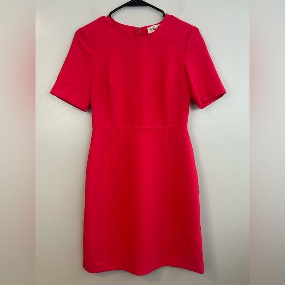 Eliza J Fuchsia Pink Short Sleeve Sheath Mini Dress Size 2 - Picture 2 of 10
